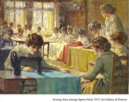 :::1917 sewing class george agnew reid.jpg