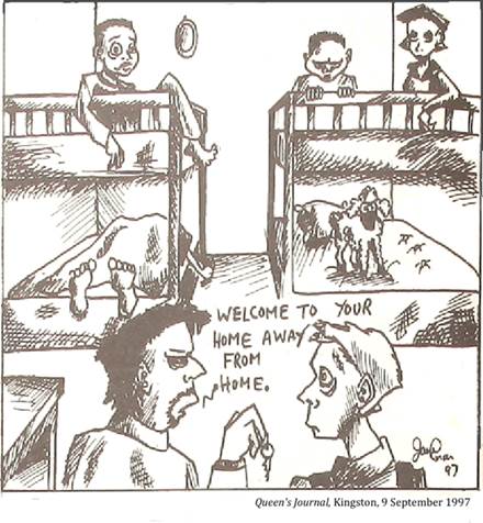 :UNIVERSITY LIFE:2 ACCOMMODATION:1997 09 09 dorm queen's journal kingston 2.jpg