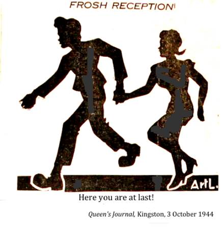 :UNIVERSITY LIFE:4 FROSH initiation:1944 10 03 frosh queen's journal3.jpg