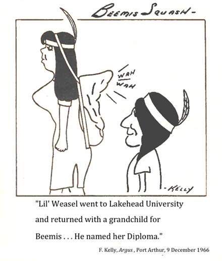 :UNIVERSITY LIFE:4 FROSH initiation:1966 12 09 baby the argus lakehead university.jpg