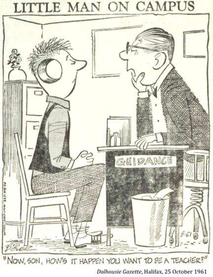 :UNIVERSITY LIFE:6 FACULTIES science, education, engineering, arts, commerce, math:1961 10 25 education dalhousie gazettehalfiax3.jpg