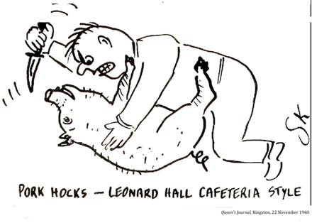 :UNIVERSITY LIFE:8 CAFETERIA coffee, food:1960 11 22 cafeteria queen's journal kingston4.jpg