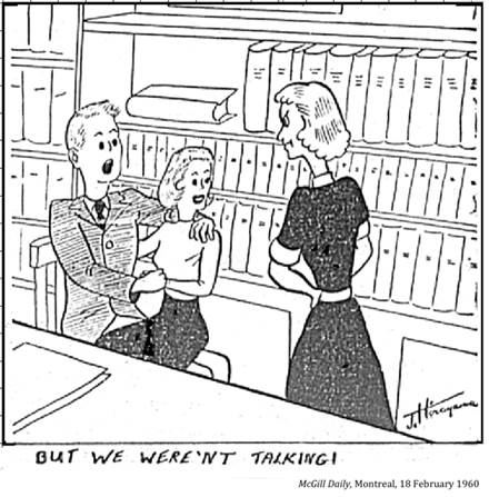 :UNIVERSITY LIFE:9 LIBRARY:1960 02 18 library liason mcgill daily.jpg