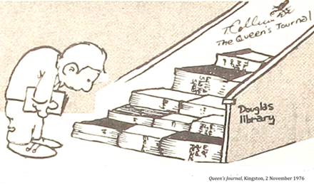 :UNIVERSITY LIFE:9 LIBRARY:1976 11 02 library queen's journal kingston.jpg