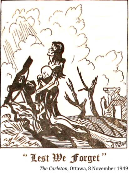 :UNIVERSITY LIFE:11 REMEMBRANCE:1949 11 08 remembrance3 the carleton ottawa.jpg