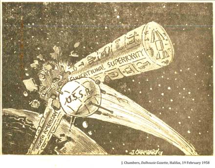 :UNIVERSITY LIFE:14 UNIV. GOALS:1958 02 19 sputnik dalhousie gazette.jpg