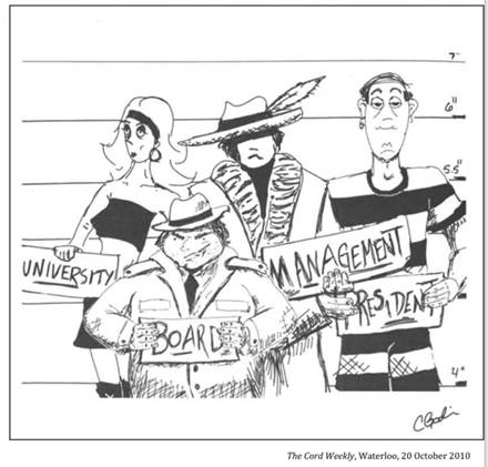 :UNIVERSITY LIFE:16 ADMINISTRATION senate, president, chancellor, funding:2010 10 20 management2 the cord weekly waterloo.jpg