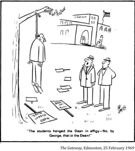 :UNIVERSITY LIFE:16 ADMINISTRATION senate, president, chancellor, funding:1969 02 25 hang dean gateway edmonton.jpg