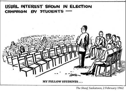 :UNIVERSITY LIFE:17 POLITICS:1962 02 02 elections the sheaf saskatoon2.jpg
