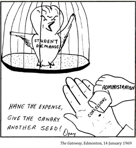 :UNIVERSITY LIFE:17 POLITICS:1969 01 14 student demands gateway edmonton3.jpg