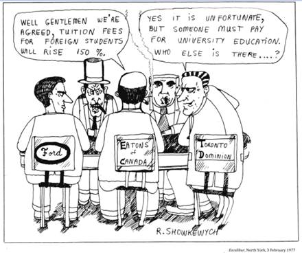 :UNIVERSITY LIFE:19 TUITION FINANCE:1977 02 03 foreign students excalibur north york.jpg