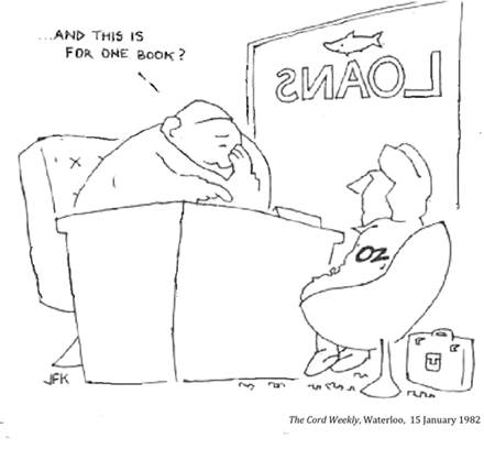 :UNIVERSITY LIFE:19 TUITION FINANCE:1982 01 15 cost of books the cord weekly waterloo.jpg