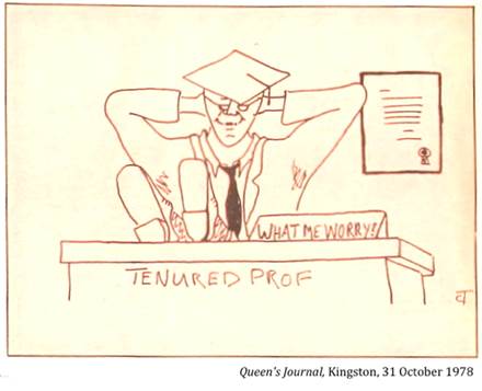 :UNIVERSITY LIFE:21 TEACHING:1978 10 31 tenure queen's journal kingston.jpg