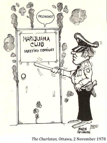 :UNIVERSITY LIFE:25 SOCIAL LIFE cards, sports, drama, smokers, frats, pranks, booze, clubs :1978 11 02 marijuana club the charlatan ottawa.jpg